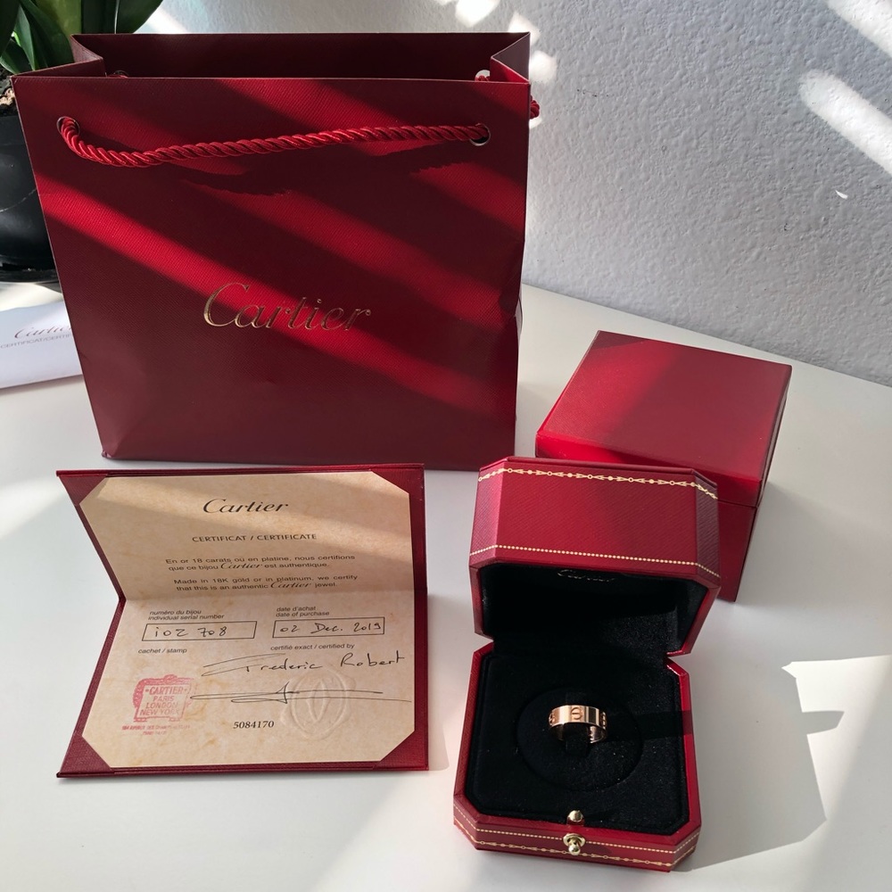 Rose Gold Cartier Love Ring